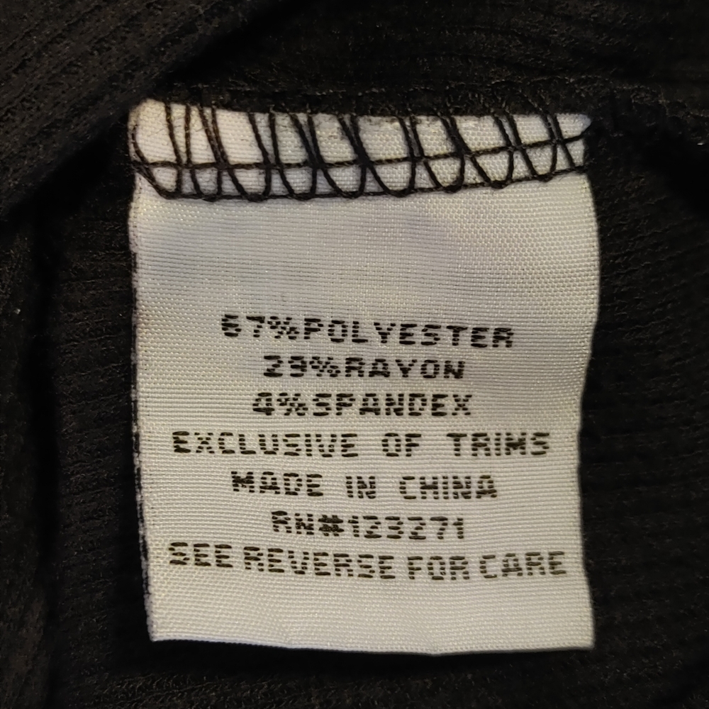 FOREVER 21 Y2K 90'S RIBBED CROPPED LACE-UP TANK, BLACK L - Picture 9 of 10